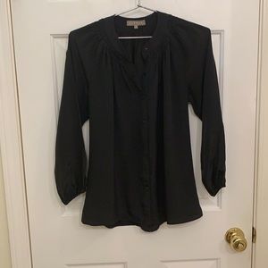 Jigsaw Black Silk Blouse